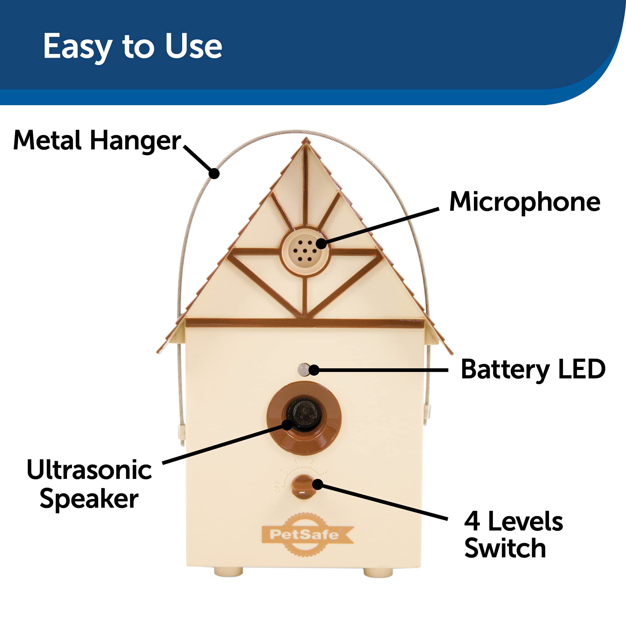 Foto 5 pulgar | Dispositivo De Control De Ladridos Petsafe Outdoor Ultrasonic Bird House - Venta Internacional.