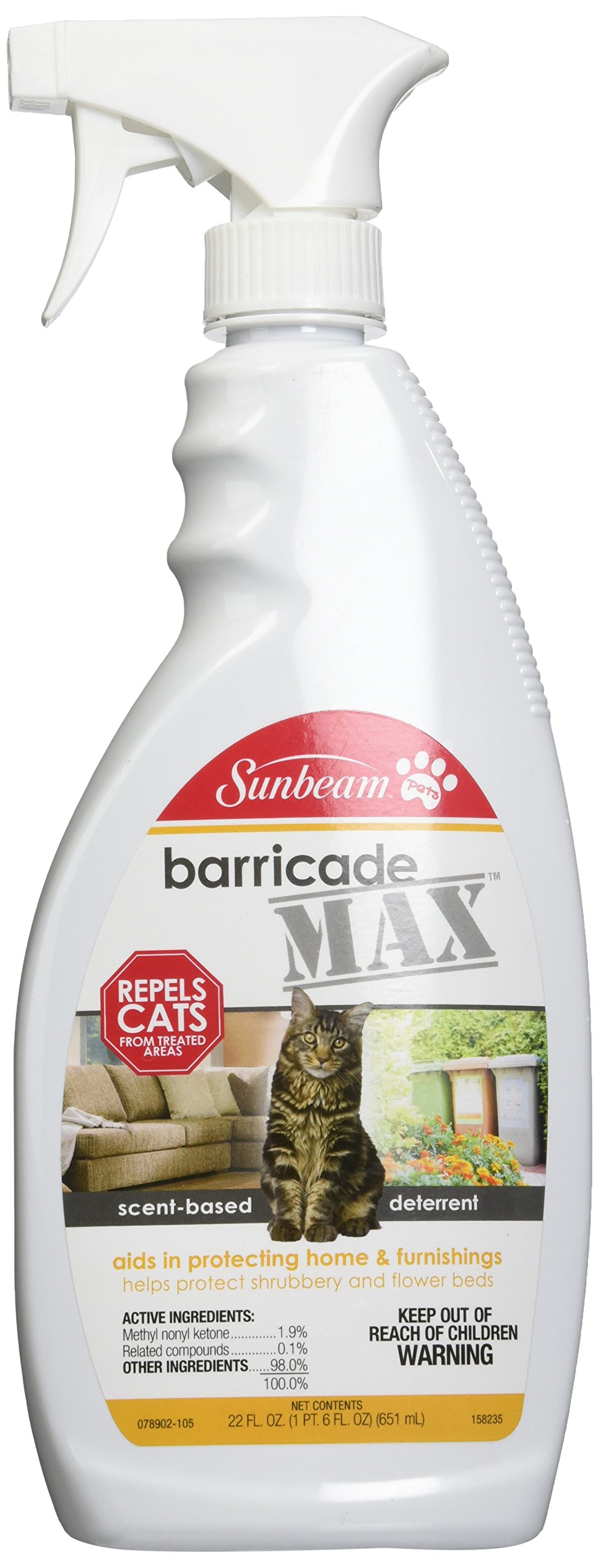 Foto 1 | Cat Deterrent Sunbeam Barricade Max Para Uso En Interiores Y Exteriores - Venta Internacional.