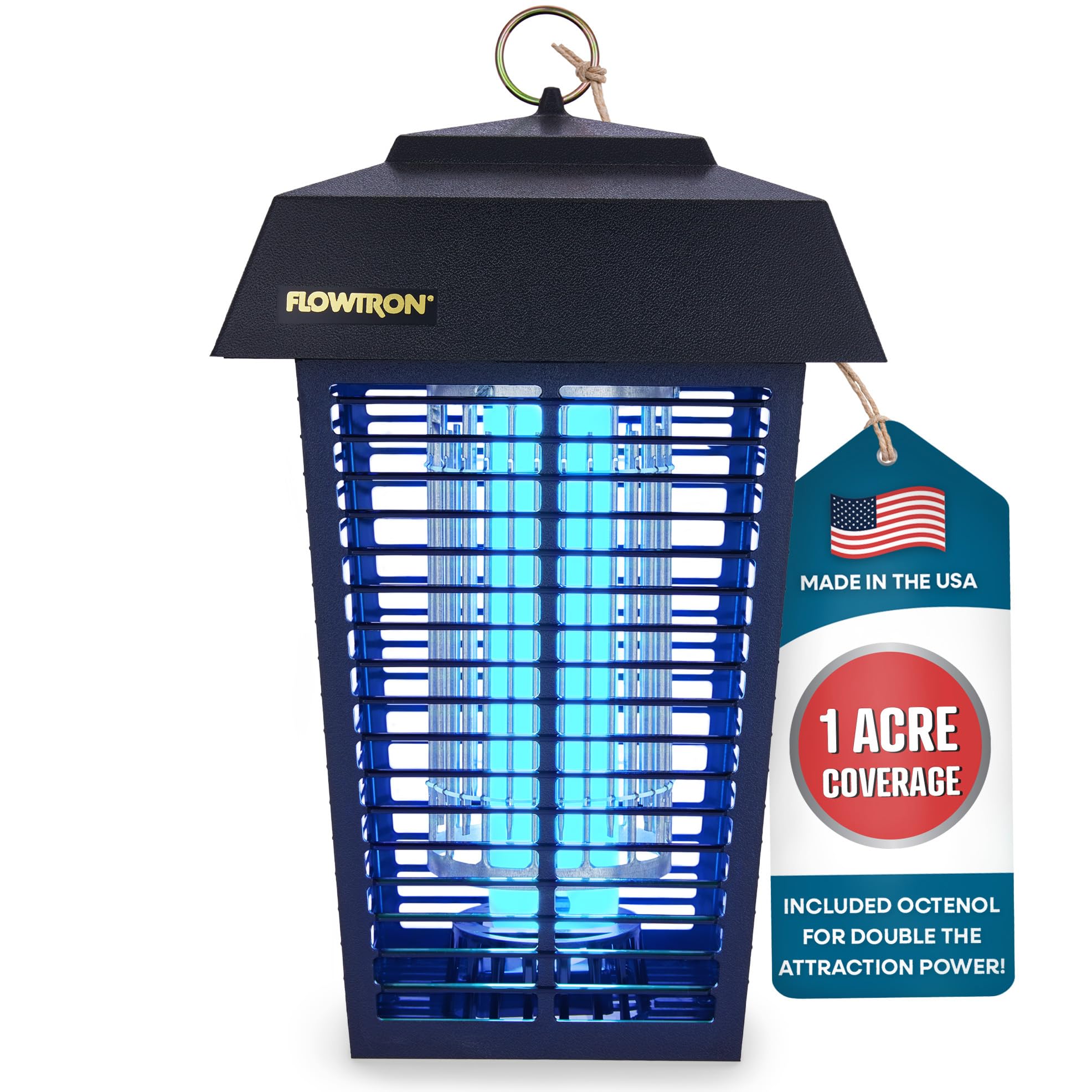 Bombilla Bug Zapper Flowtron De 1 Acre, Cobertura Exterior, 40 W, 5600 V - Venta Internacional.
