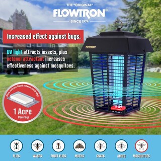 Foto 3 | Bombilla Bug Zapper Flowtron De 1 Acre, Cobertura Exterior, 40 W, 5600 V - Venta Internacional.