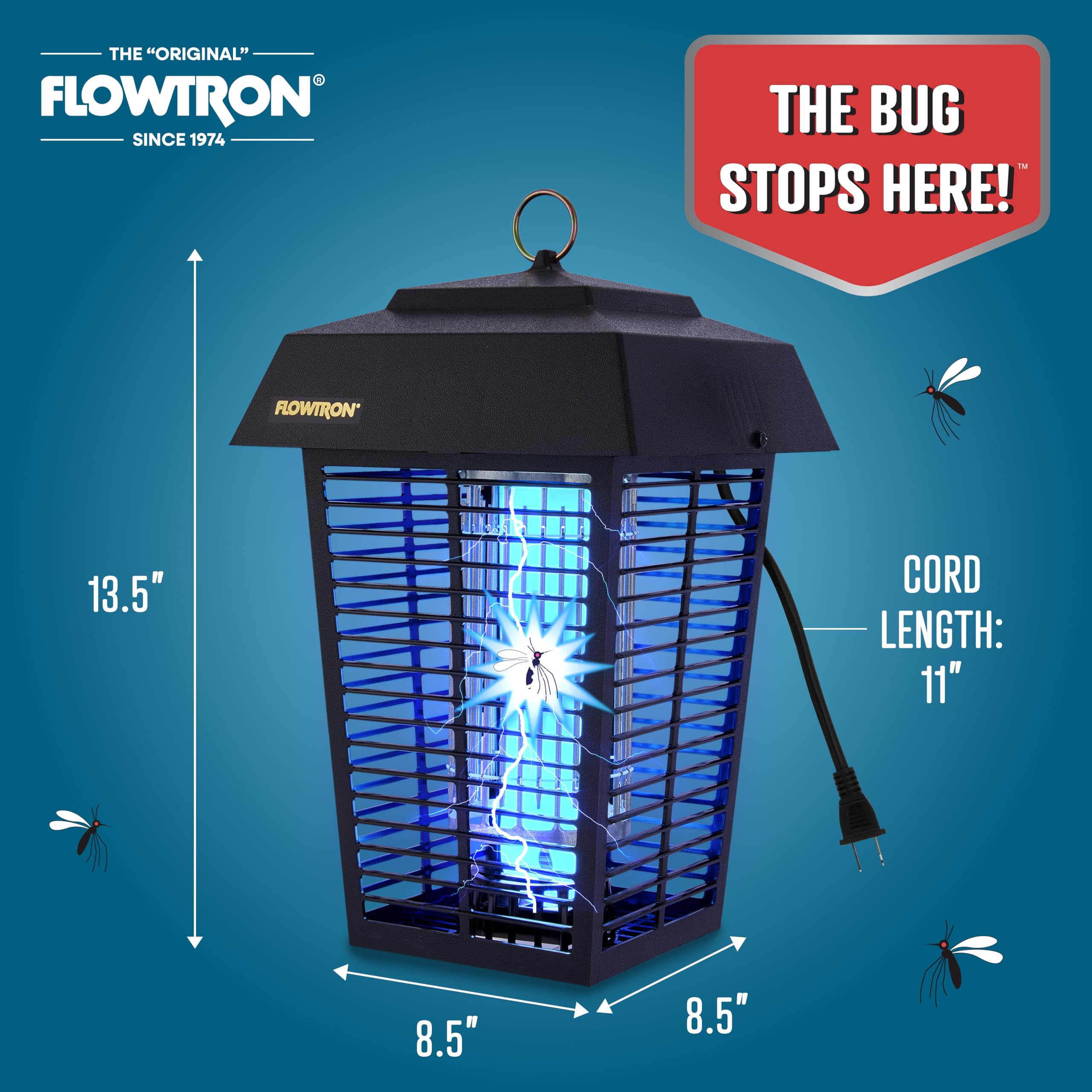 Foto 7 pulgar | Bombilla Bug Zapper Flowtron De 1 Acre, Cobertura Exterior, 40 W, 5600 V - Venta Internacional.