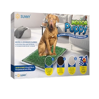 Foto 2 | Tapete Sanitario Perro Indoor Puppy Grande Portátil Sunny color Verde