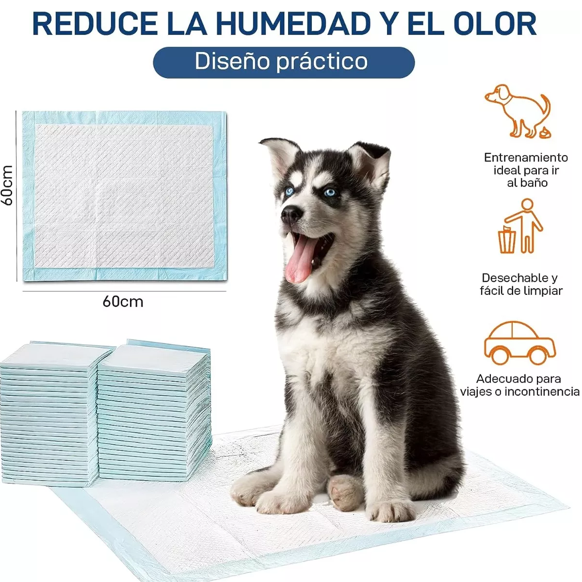 Foto 4 pulgar | Paquete 50 Tapetes Entrenador Desechable Para Perro  Eo Safe Imports Esi-9826 Multicolor