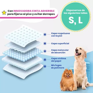 Foto 2 | Paquete 100 Tapete Entrenador Absorbente Mascota Eo Safe Imports Esi-11547 Multicolor