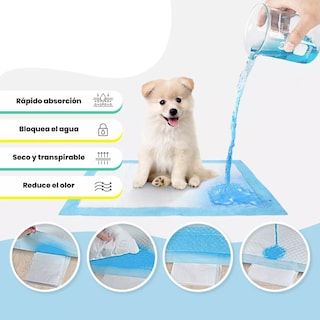 Foto 3 | Paquete 100 Tapete Entrenador Absorbente Mascota Eo Safe Imports Esi-11547 Multicolor