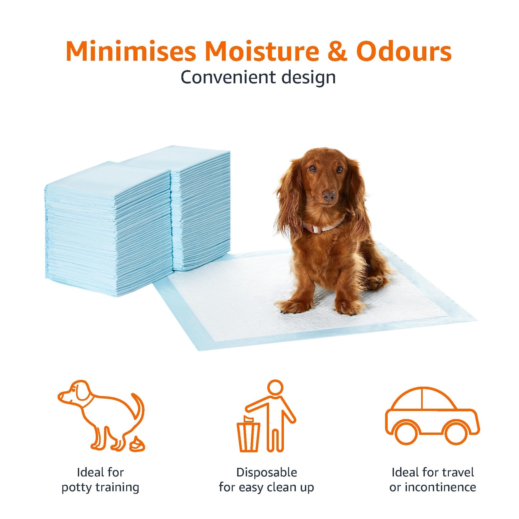 Foto 3 | Almohadillas Para Orinar Amazon Basics Para Perros Y Cachorr - Venta Internacional.