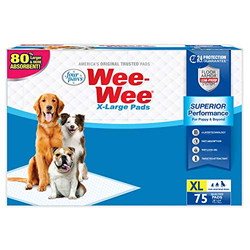 Almohadillas De Entrenamiento Four Paws Wee-wee Para Perros Gigantic Xl - Venta Internacional.