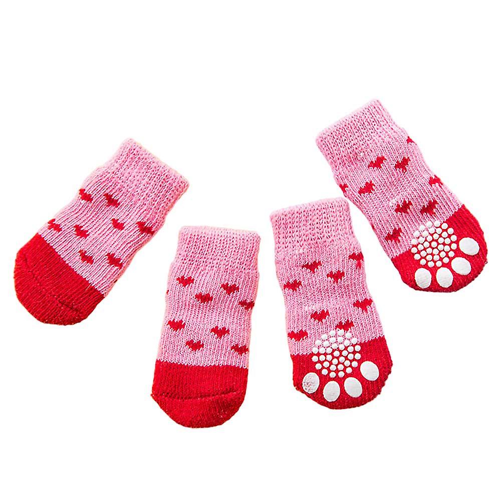 Foto 3 pulgar | Calcetines Antideslizantes Con Estampado De Dibujos Animados De Gatos Huoguo De Pet Supplies - Venta Internacional.