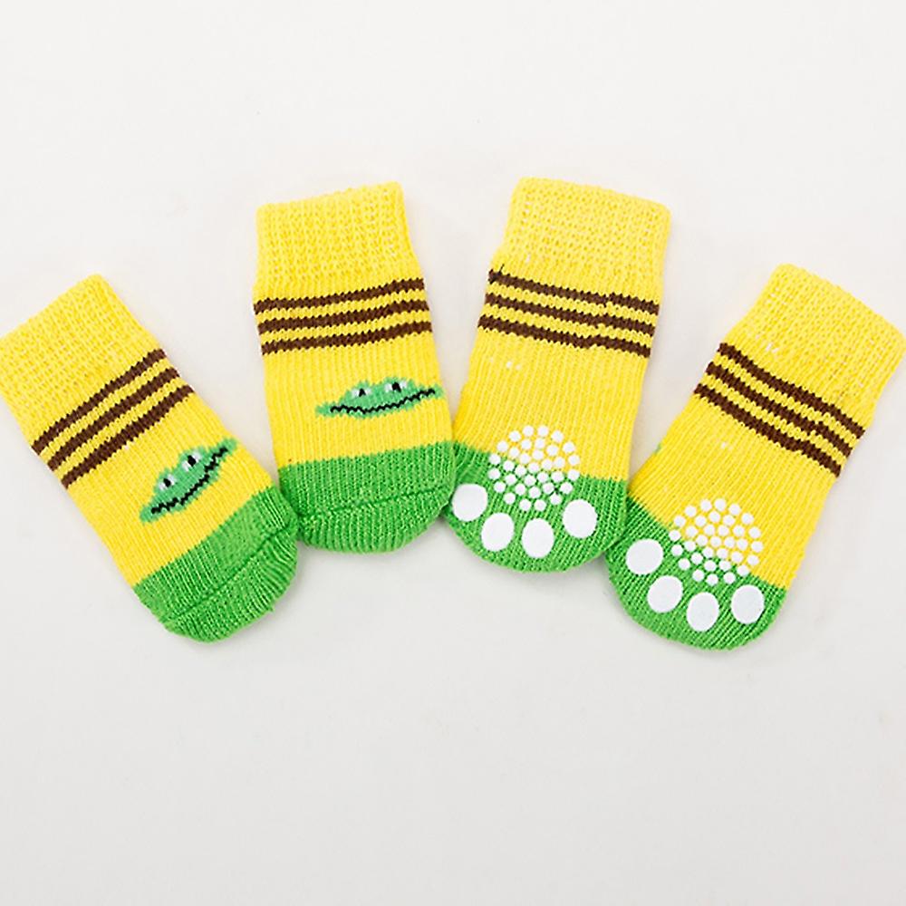 Foto 4 pulgar | Calcetines Antideslizantes Con Estampado De Dibujos Animados De Gatos Huoguo De Pet Supplies - Venta Internacional.