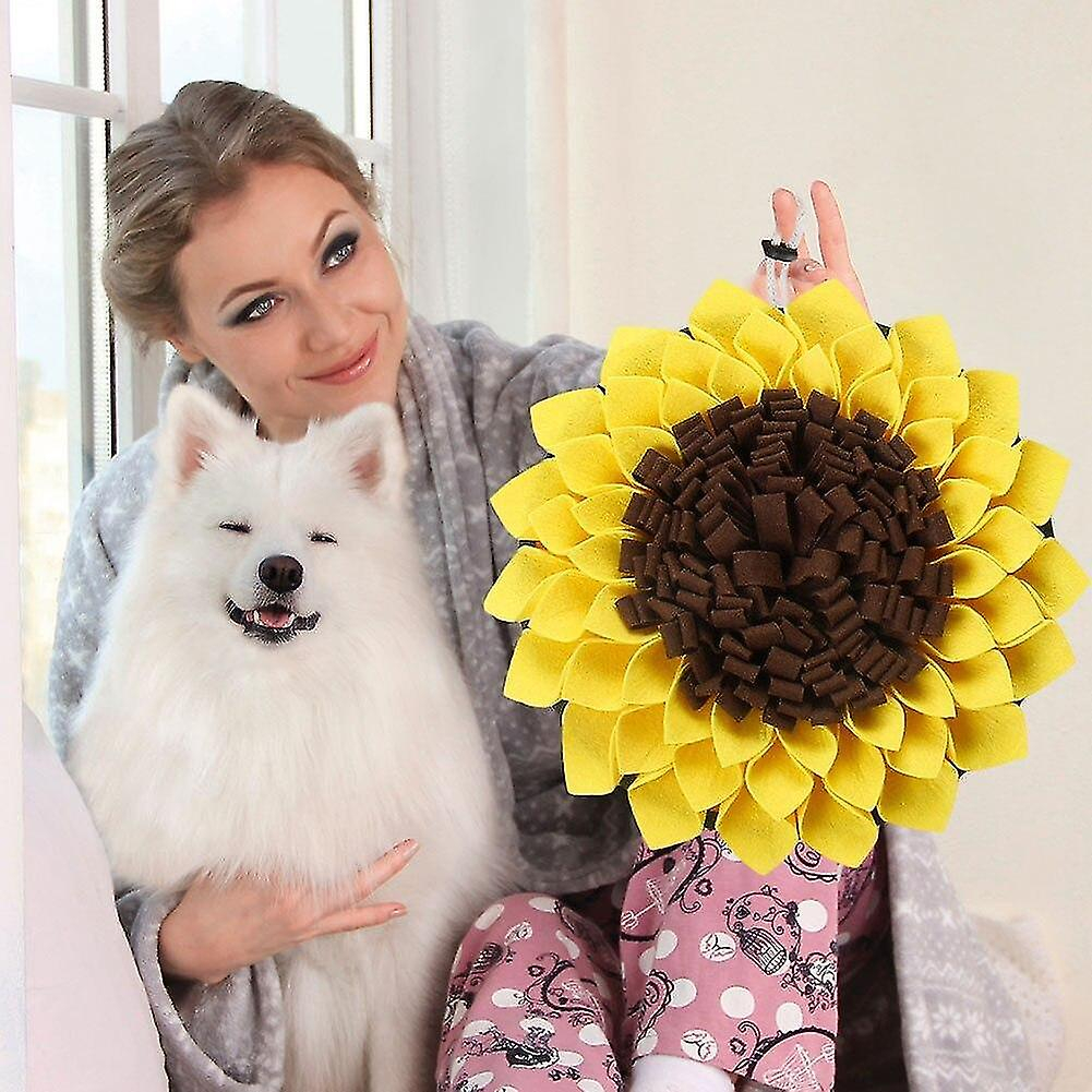 Foto 4 pulgar | Almohadilla De Entrenamiento Para Cachorros Con Forma De Girasol Huoguo Para Perros - Venta Internacional.
