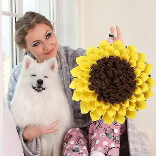 Foto 3 | Almohadilla De Entrenamiento Para Cachorros Con Forma De Girasol Huoguo Para Perros - Venta Internacional.