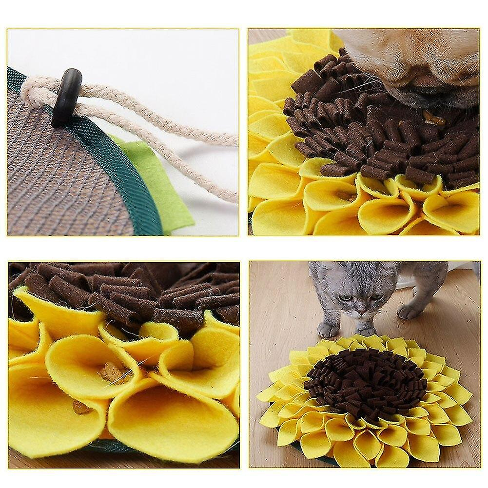 Foto 5 pulgar | Almohadilla De Entrenamiento Para Cachorros Con Forma De Girasol Huoguo Para Perros - Venta Internacional.