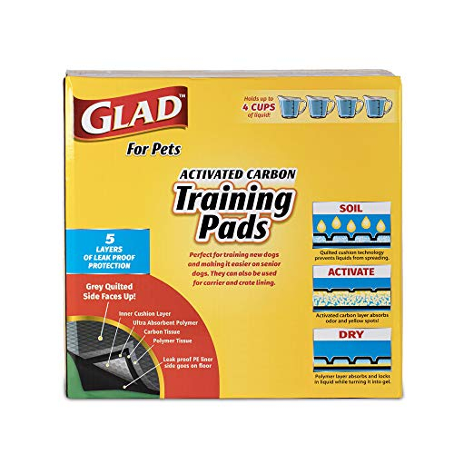 Foto 4 pulgar | Almohadillas De Adiestramiento Para Cachorros Glad For Pets, Color Negro, 150 Unidades - Venta Internacional.