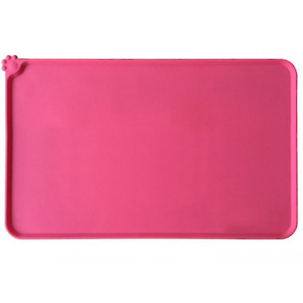 Pet Mat Pet Mat De Silicona Antideslizante Para Perros Y Gatos, Color Rojo - Venta Internacional.
