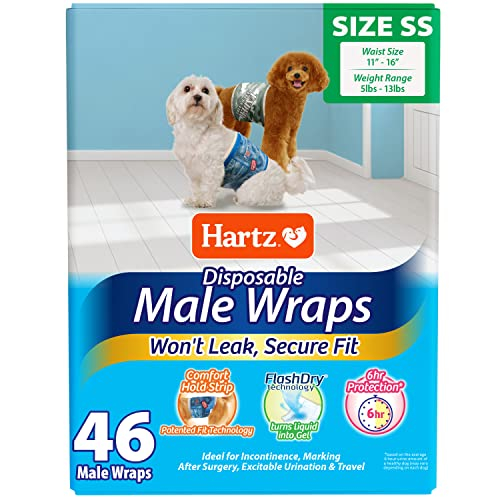 Foto 2 pulgar | Envolturas Desechables Para Perros Machos Hartz Ss, 46 Unidades - Venta Internacional.