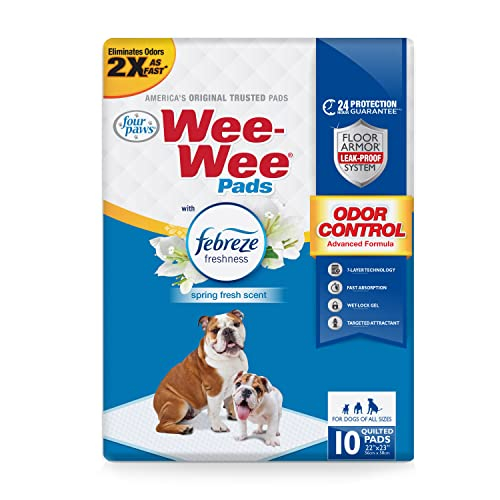 Foto 1 | Almohadillas De Adiestramiento Para Perros Four Paws Wee-wee, Control De Olores, 10 Unidades - Venta Internacional.