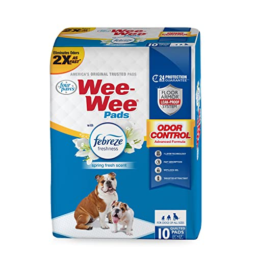 Foto 7 | Almohadillas De Adiestramiento Para Perros Four Paws Wee-wee, Control De Olores, 10 Unidades - Venta Internacional.