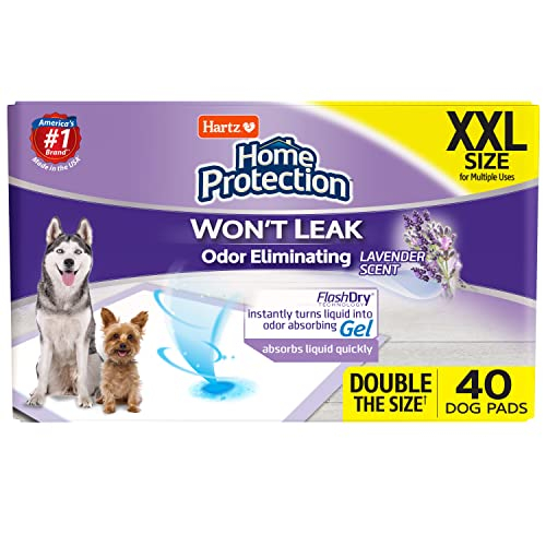 Foto 1 | Almohadillas Hartz Home Protection Para Perros, Con Aroma A Lavanda, Xxl, 40 Unidades - Venta Internacional.