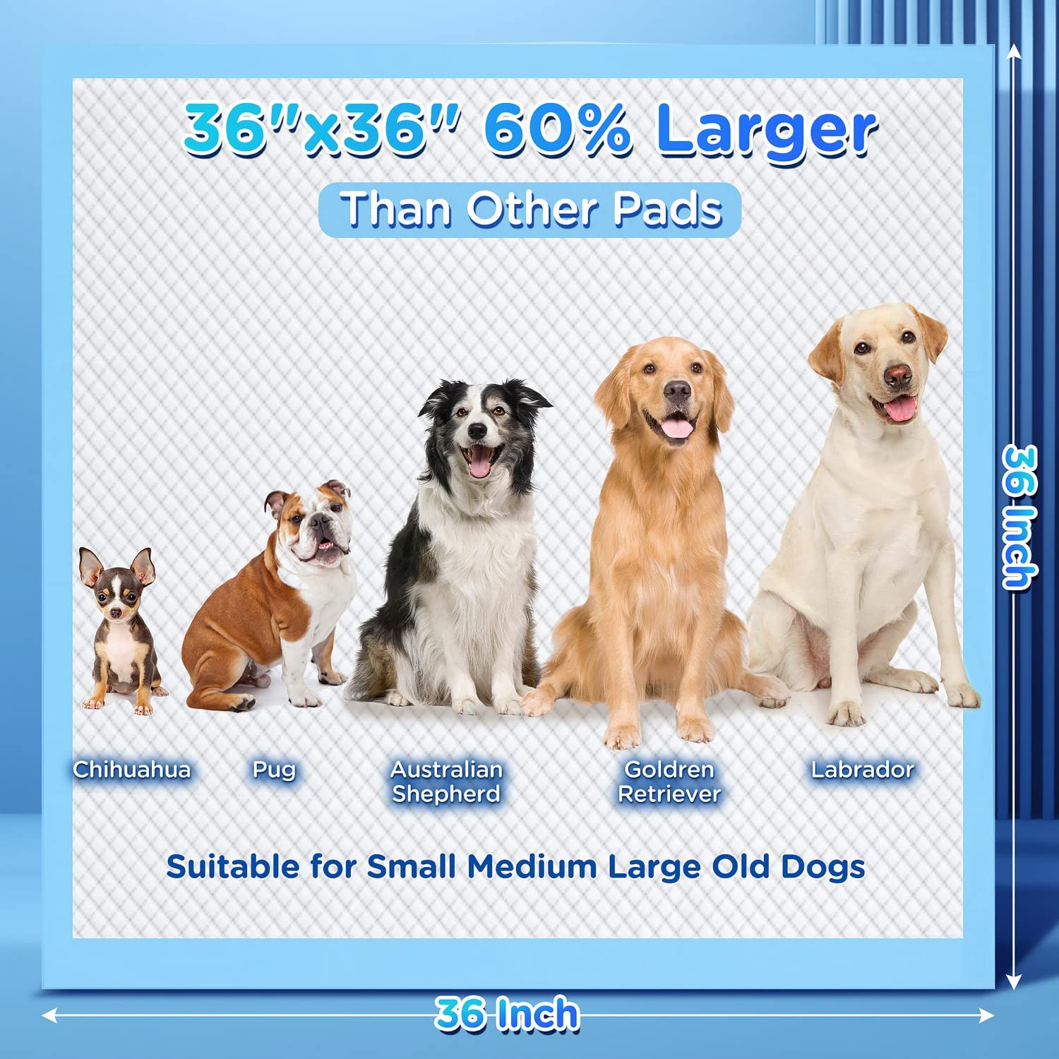 Foto 6 pulgar | Almohadilla Para Perros Gimars 4xl, Gruesa, Muy Absorbente, 30 Unidades - Venta Internacional.