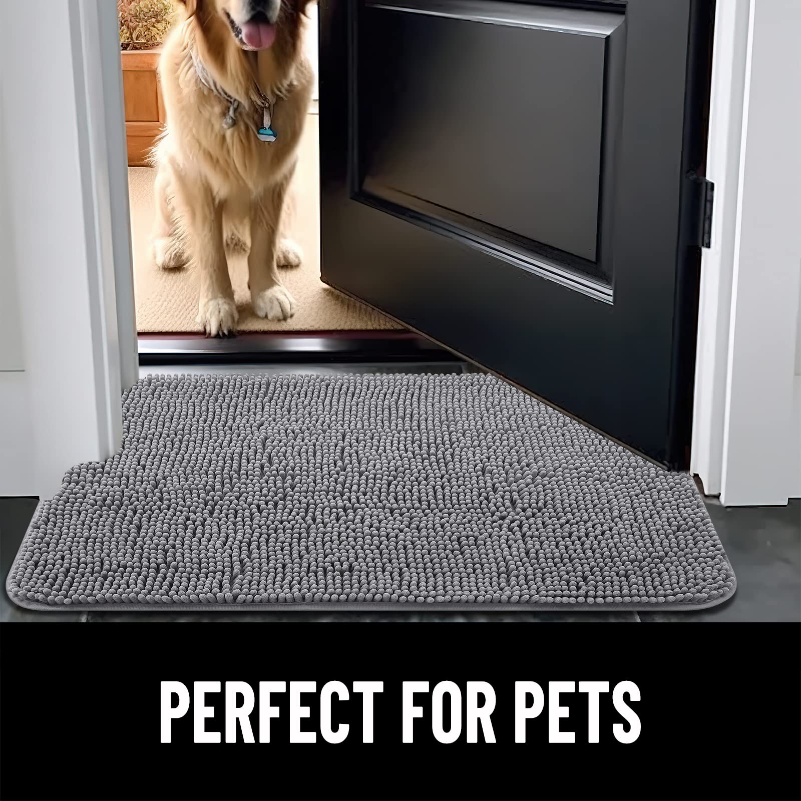 Foto 8 pulgar | Felpudo Para Perros Olanly, Absorbente, Antideslizante, Lavable, De Microfibra - Venta Internacional.