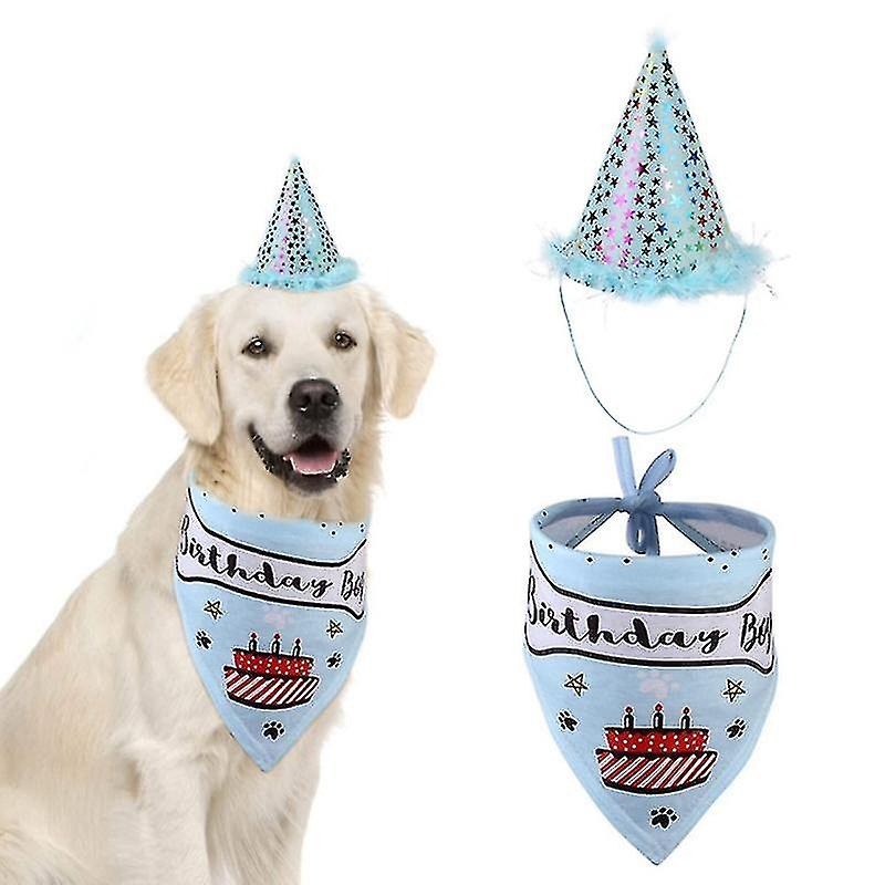Juego De Gorros Bird Cage Bird Baths Para Perros Y Mascotas, Fiesta De Cumpleaños, Color Azul - Venta Internacional.
