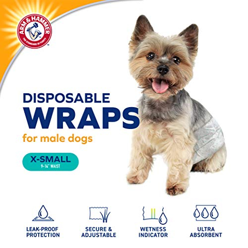 Foto 7 pulgar | Dog Wraps Arm & Hammer Para Mascotas, Macho, X-small, Paquete De 12 - Venta Internacional.