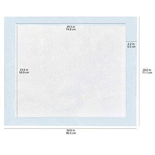 Foto 7 | Almohadillas Para Orinar Para Perros Y Cachorros Amazon Basics, Resistentes, Xl, 50 Unidades - Venta Internacional.