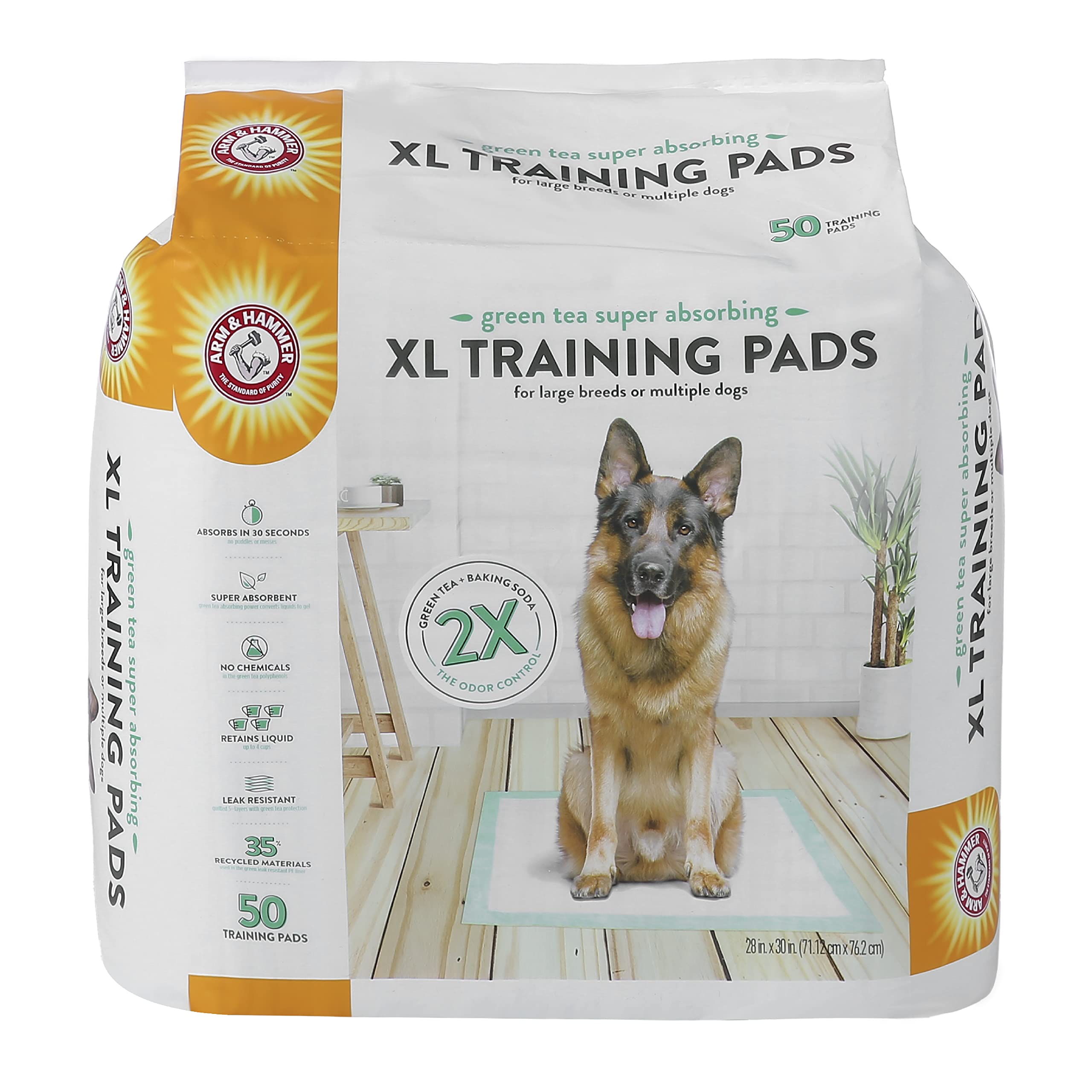 Foto 2 pulgar | Almohadillas De Entrenamiento Arm & Hammer Green Tea, 50 Unidades, Para Perros - Venta Internacional.