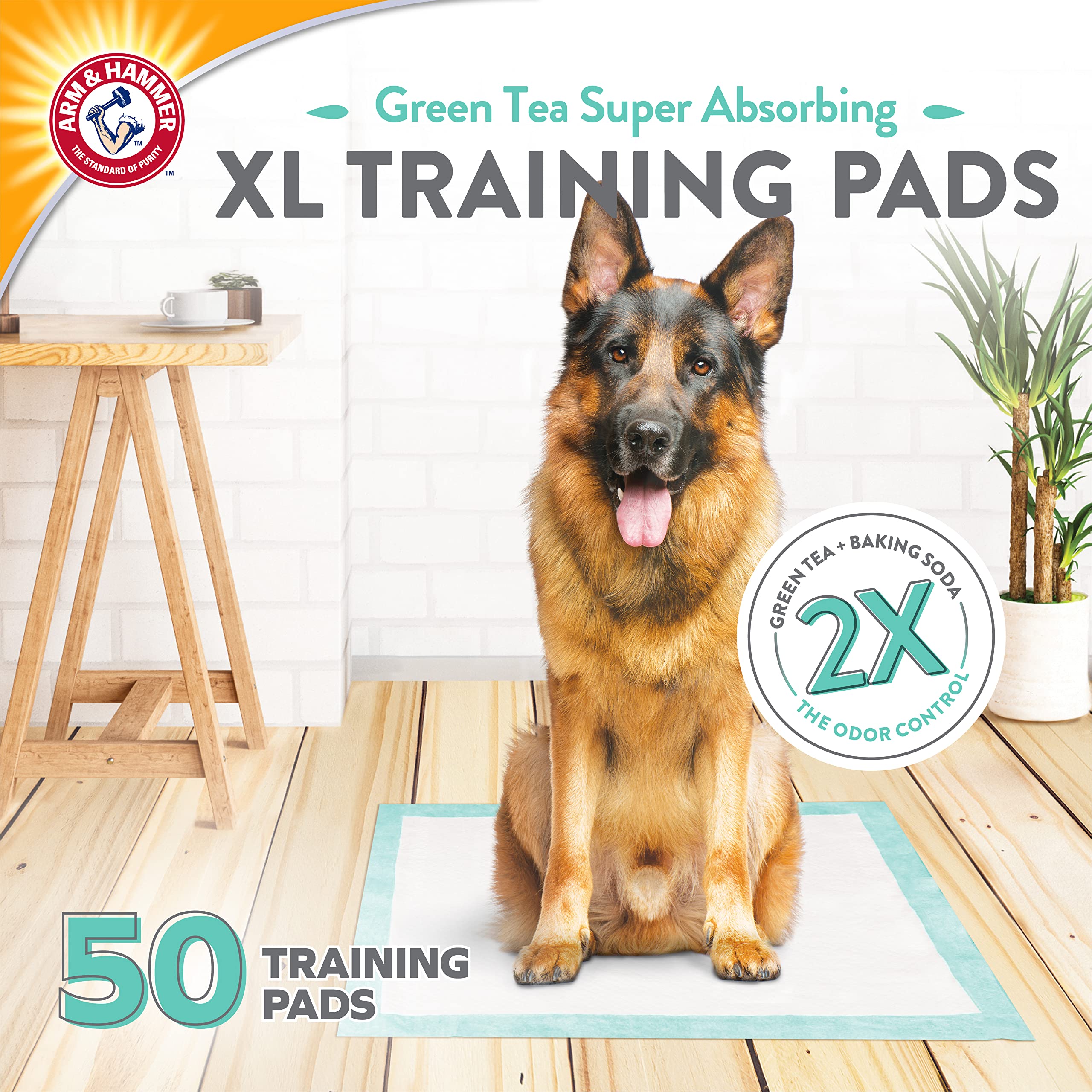 Foto 2 | Almohadillas De Entrenamiento Arm & Hammer Green Tea, 50 Unidades, Para Perros - Venta Internacional.