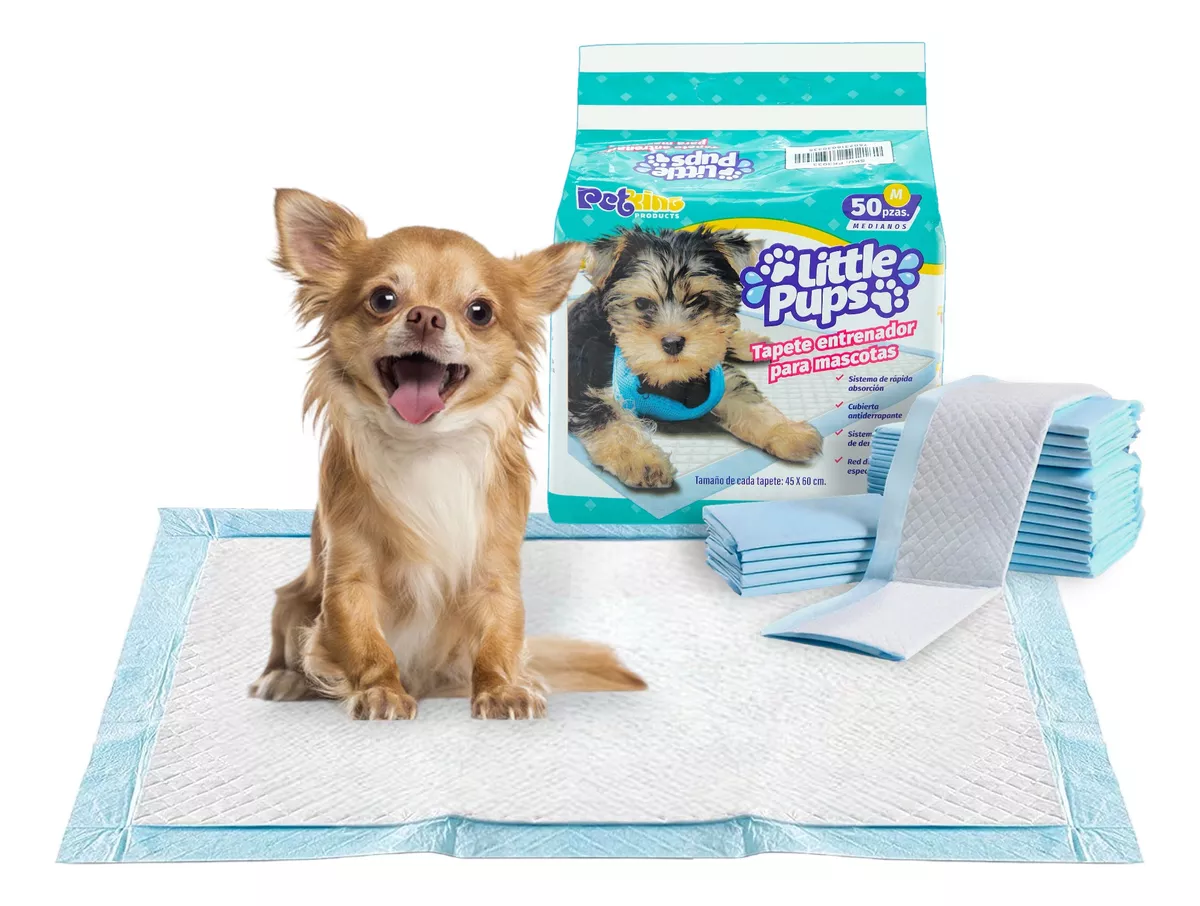 Foto 1 | 50 Pañales Tapete Entrenador Para Perro Absorbente 45x60cm