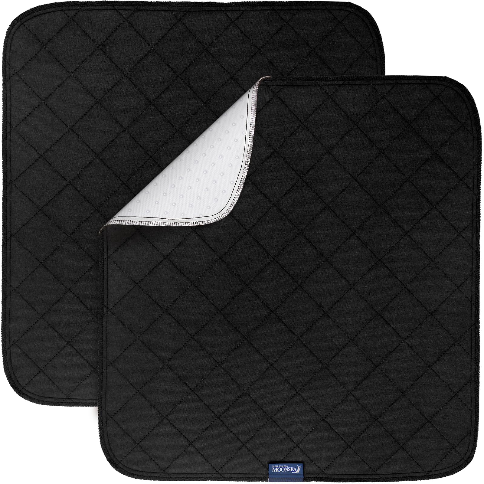 Foto 1 | Paquete De 2 Almohadillas Impermeables Para Sillas De Incontinencia Moonsea Black - Venta Internacional.