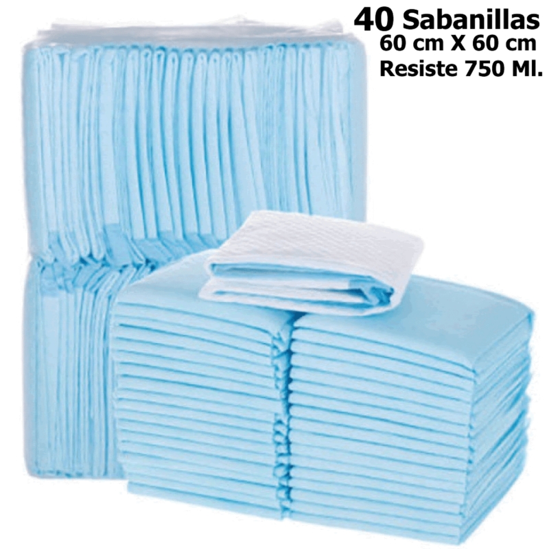 Foto 3 pulgar | Protector De Cama Sabanilla, Muy Absorbente, 750 Ml, Blanco, Paquete De 40 - Venta Internacional.