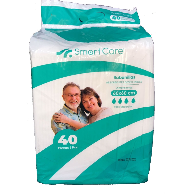 Foto 7 pulgar | Protector De Cama Sabanilla, Muy Absorbente, 750 Ml, Blanco, Paquete De 40 - Venta Internacional.