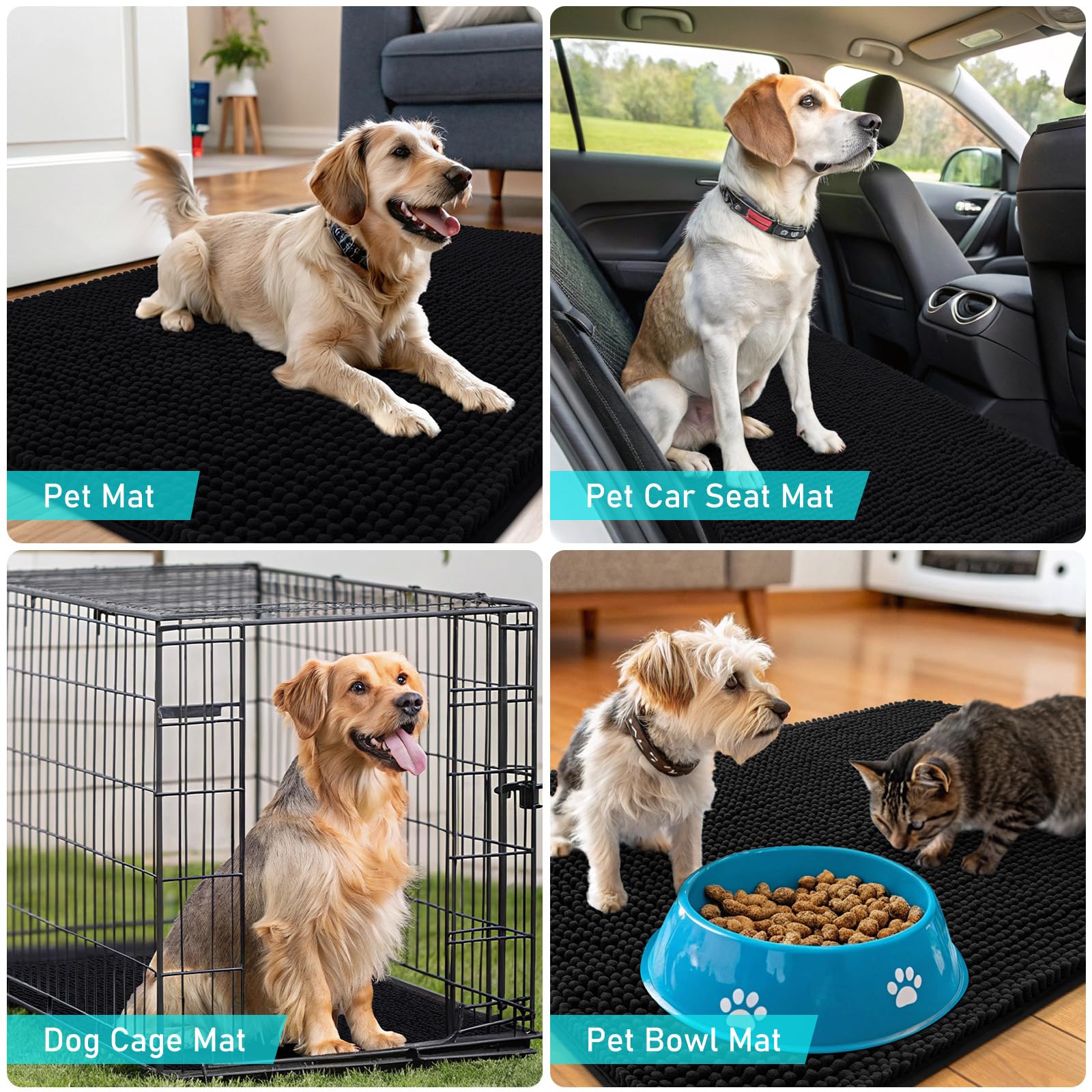 Foto 8 pulgar | Felpudo Para Perros Olanly, Absorbente, Antideslizante, Lavable, 120 X 43 Cm - Venta Internacional.