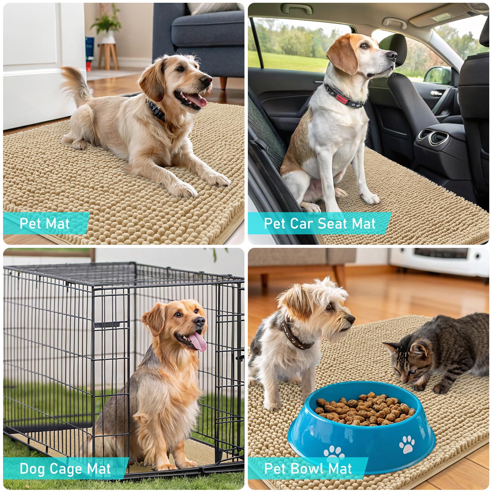 Foto 8 pulgar | Felpudo Para Perros Olanly, Absorbente, Antideslizante, Lavable, 120 X 43 Cm - Venta Internacional.
