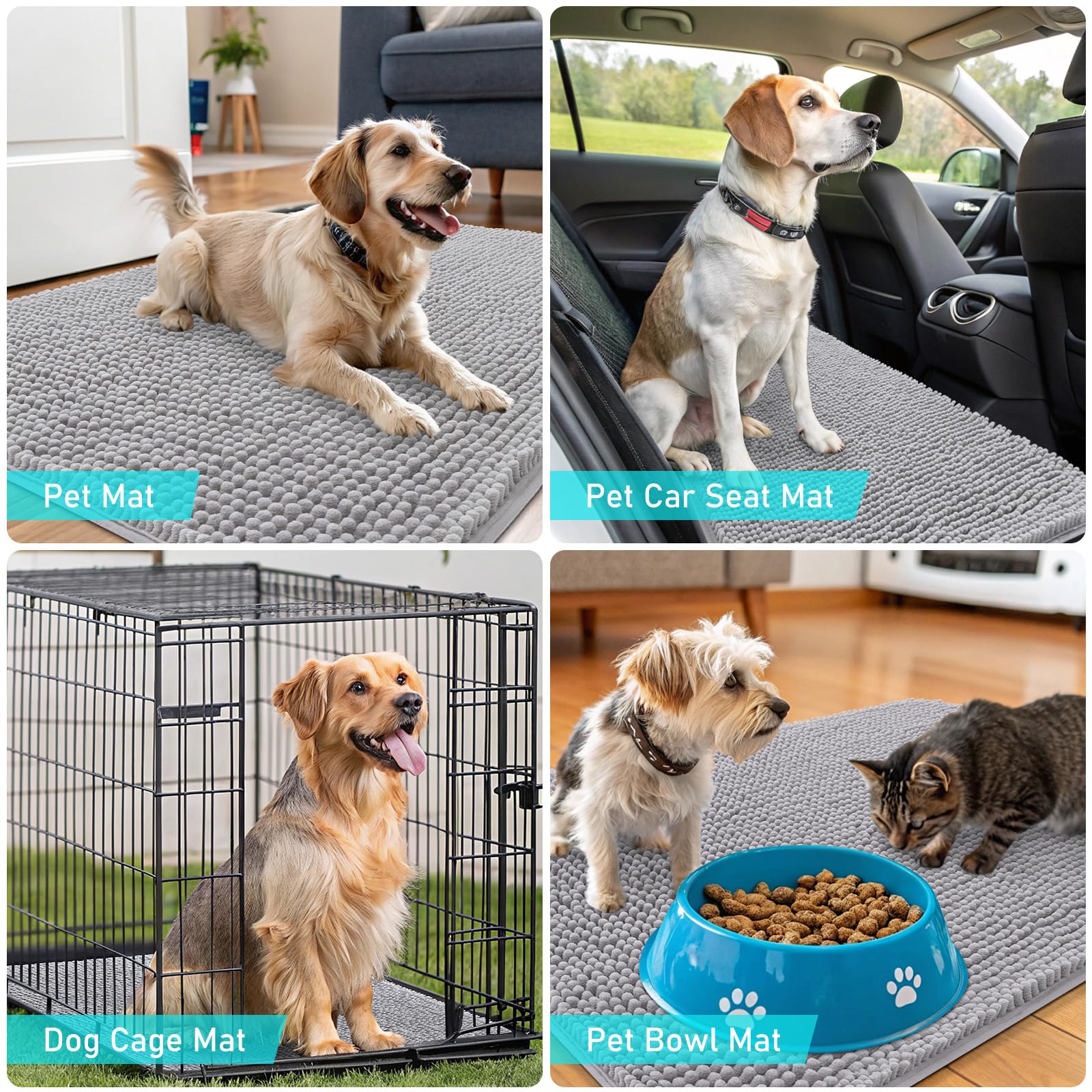 Foto 8 pulgar | Felpudo Para Perros Olanly, Absorbente, Antideslizante, Lavable, 44 X 24 Cm - Venta Internacional.