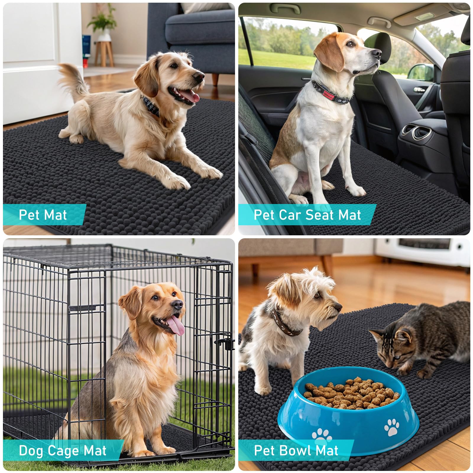 Foto 8 pulgar | Felpudo Para Perros Olanly, Absorbente, Antideslizante, Lavable, 120 X 50 Cm - Venta Internacional.