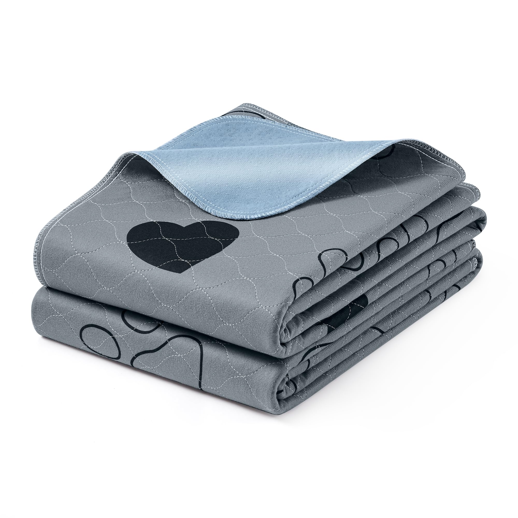 Alfombrillas Lavables Para Perros Feandrea Mptd048g01, 152 X 122 Cm, Gris, 2 Unidades