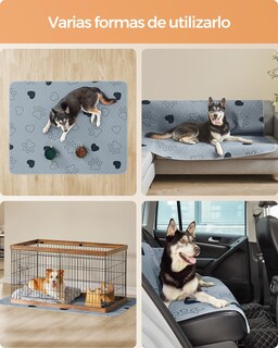 Foto 8 | Alfombrillas Lavables Para Perros Feandrea Mptd048g01, 152 X 122 Cm, Gris, 2 Unidades