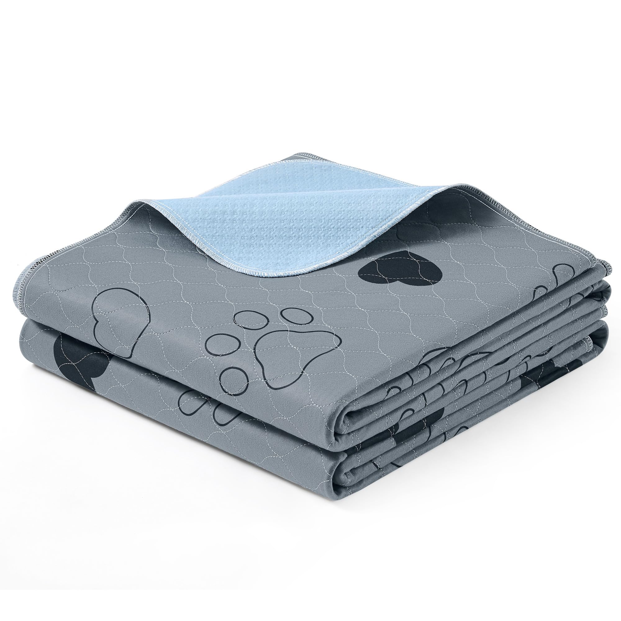 Alfombrillas Lavables Para Perros Feandrea, Reutilizables, Absorbentes, 183 X 183 Cm, Color Gris