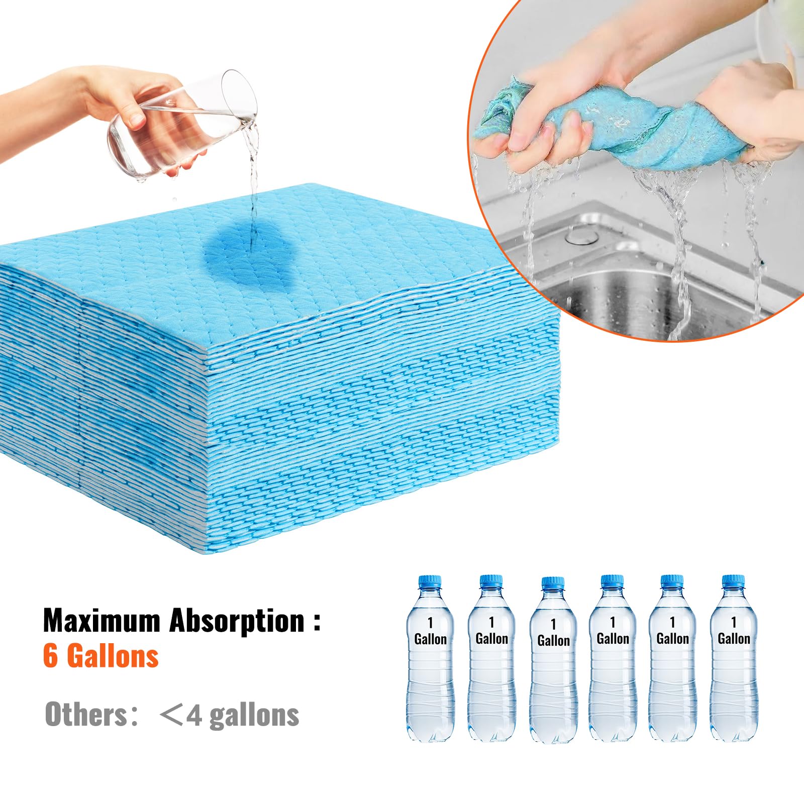Foto 3 pulgar | Almohadillas Absorbentes De Agua Vevor, 30 Unidades, 19 X 15 Cm, Para Perros, Capacidad De 6 Litros - Venta Internacio