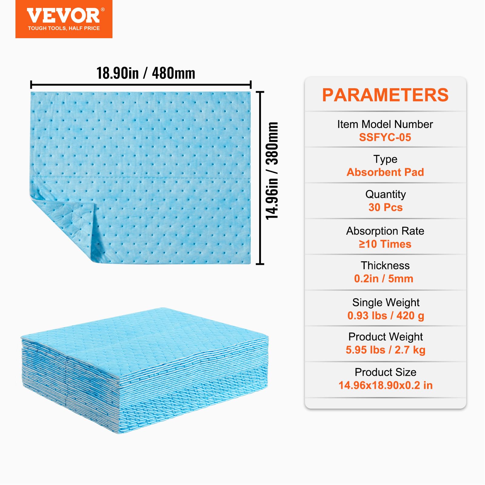 Foto 7 | Almohadillas Absorbentes De Agua Vevor, 30 Unidades, 19 X 15 Cm, Para Perros, Capacidad De 6 Litros - Venta Internacio