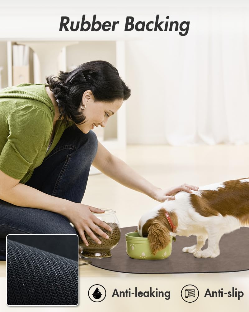 Foto 5 | Alfombrilla Absorbente Antifugas Montvoo Para Comida Y Agua Para Mascotas - Venta Internacional.