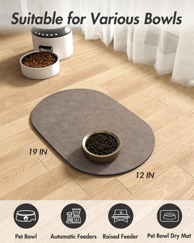 Foto 7 | Alfombrilla Absorbente Antifugas Montvoo Para Comida Y Agua Para Mascotas - Venta Internacional.