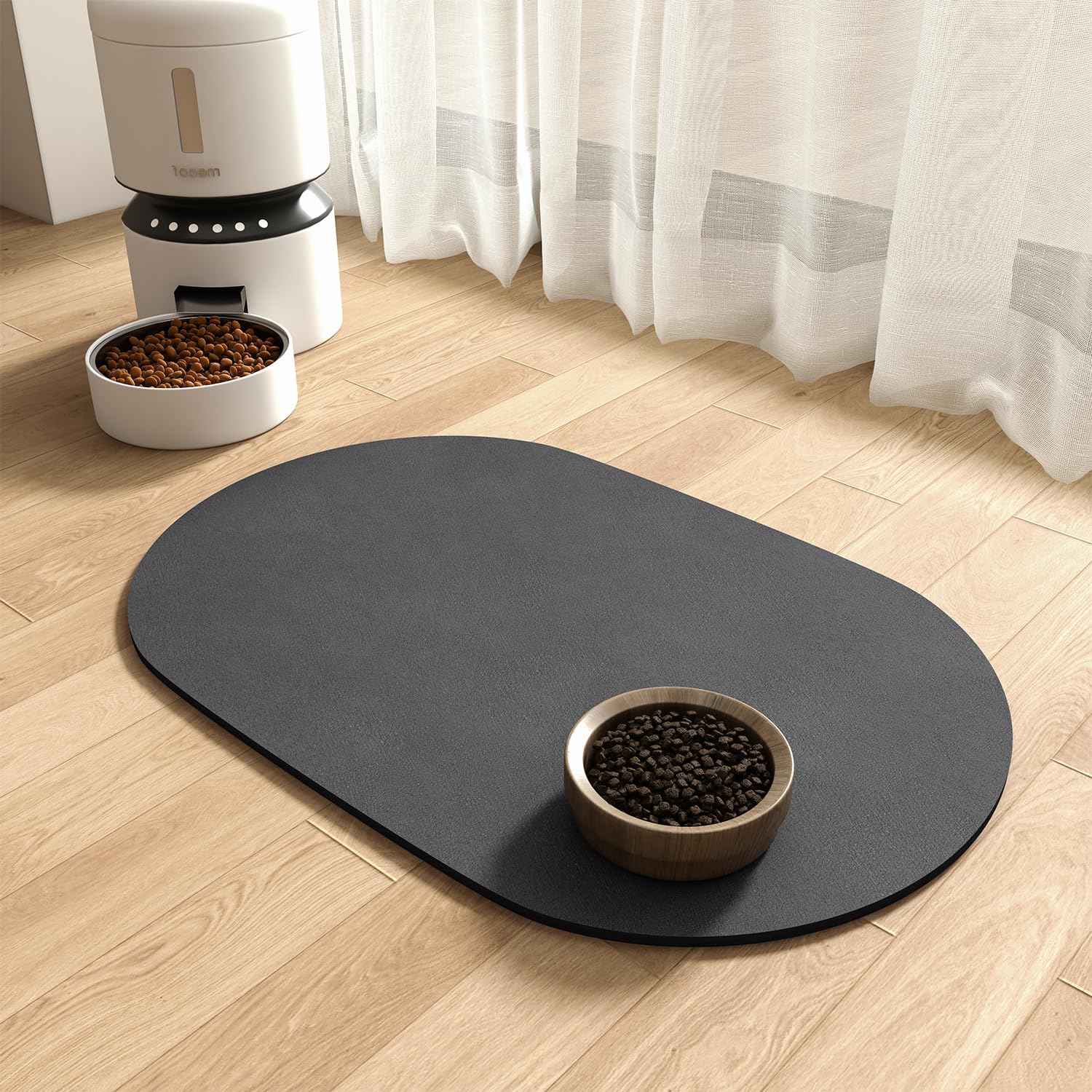 Foto 2 pulgar | Alfombrilla De Comida Para Perros Montvoo, Absorbente, De Secado Rápido, Para Comida Y Agua - Venta Internacional.