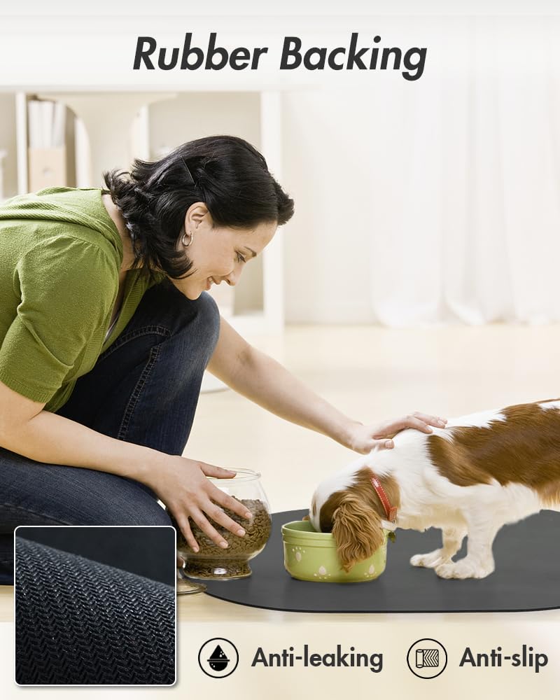 Foto 5 | Alfombrilla De Comida Para Perros Montvoo, Absorbente, De Secado Rápido, Para Comida Y Agua - Venta Internacional.