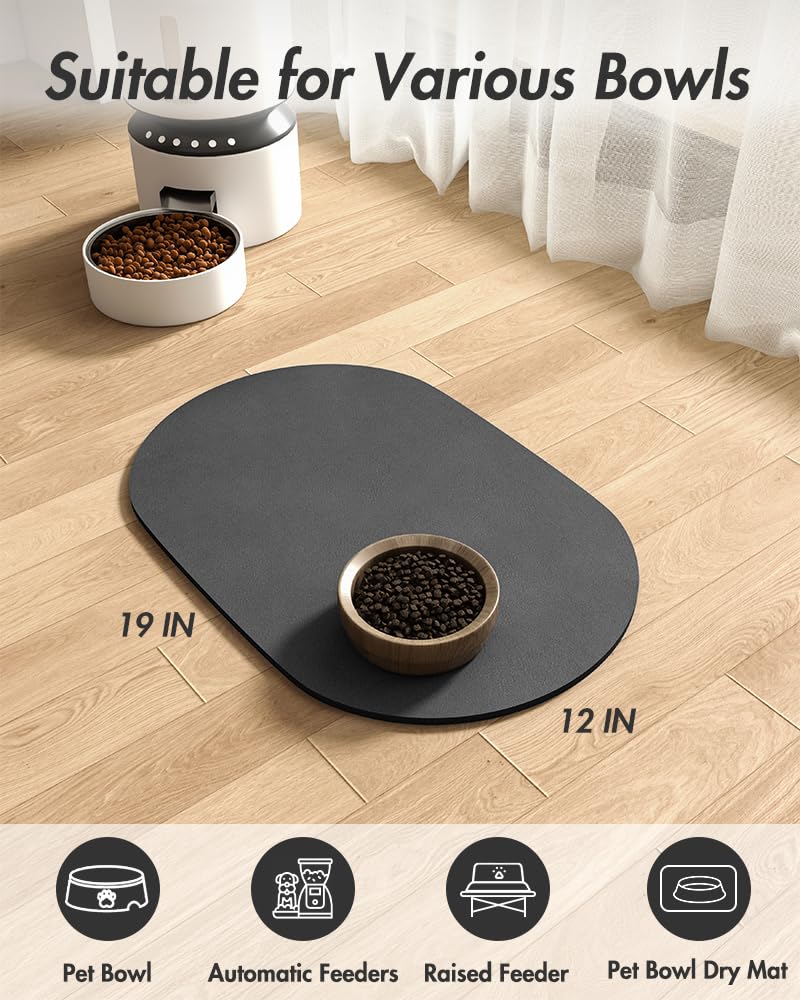 Foto 8 pulgar | Alfombrilla De Comida Para Perros Montvoo, Absorbente, De Secado Rápido, Para Comida Y Agua - Venta Internacional.