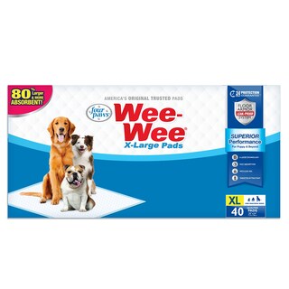 Foto 1 | Almohadillas Para Orinar Four Paws Wee-wee Superior Performance Xl (40 Unidades) - Venta Internacional.