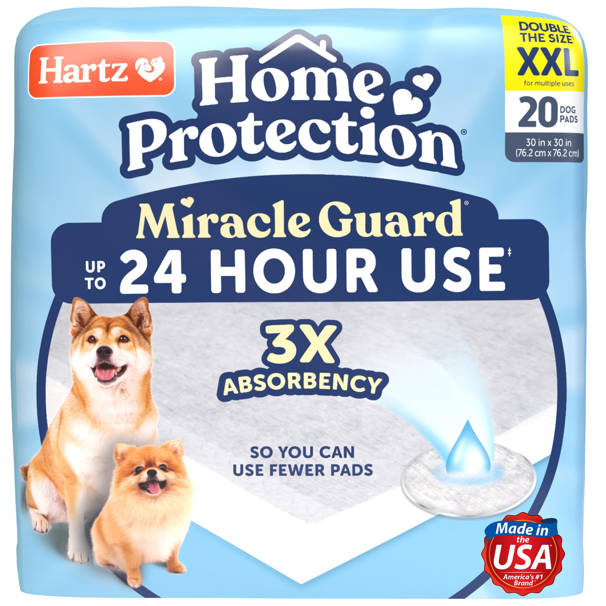Foto 2 pulgar | Almohadillas Para Perros Hartz Home Protection Miracle Guard Xxl  20 Unidades - Venta Internacional.