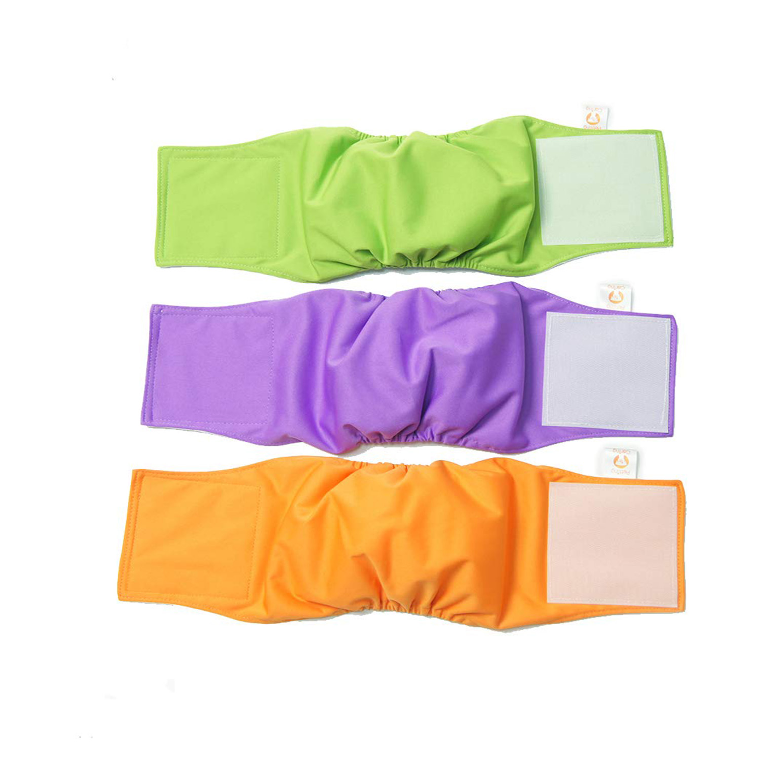 Pañales Lavables y Reutilizables para Perros Macho Petting Is Caring Multicolor 3 Piezas Talla M